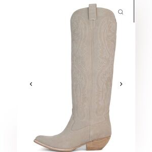 Jeffrey Campbell Cream Heeled Boots